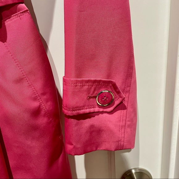 London Fog Petite Hooded Belted Trench Coat - Picture 7 of 9